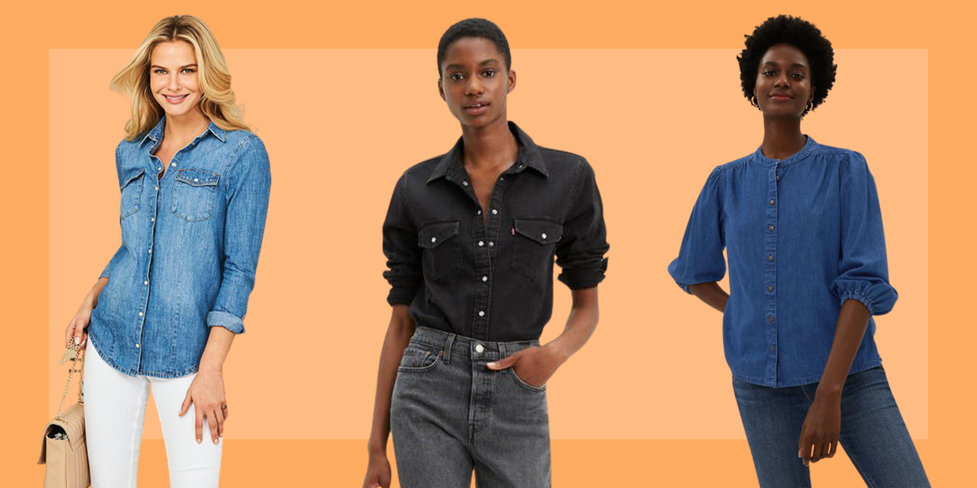 These Are 15 Of The Best Denim Shirts and Blouses To Wear This Spring And  Beyond | Glamour UK